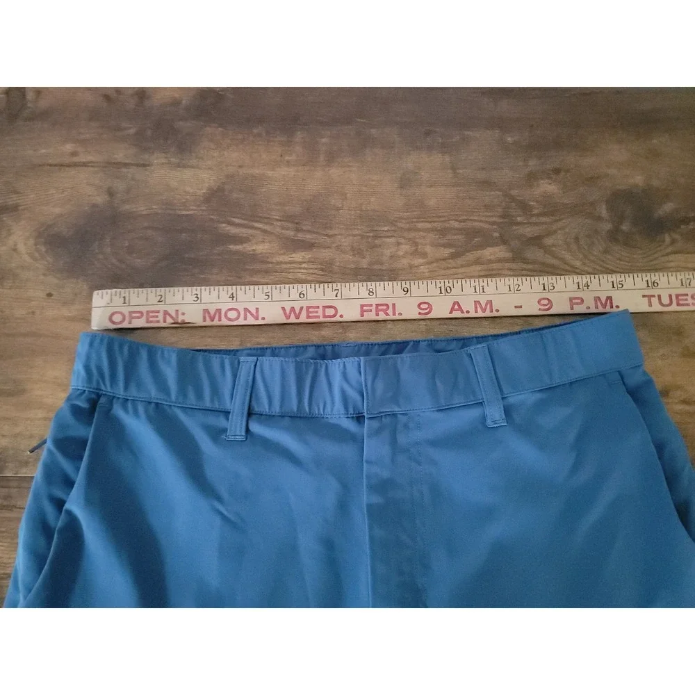 Fabletics Slim Fit Performance Trouser Pants Mens 30x27 Blue Zipper Pockets Gym